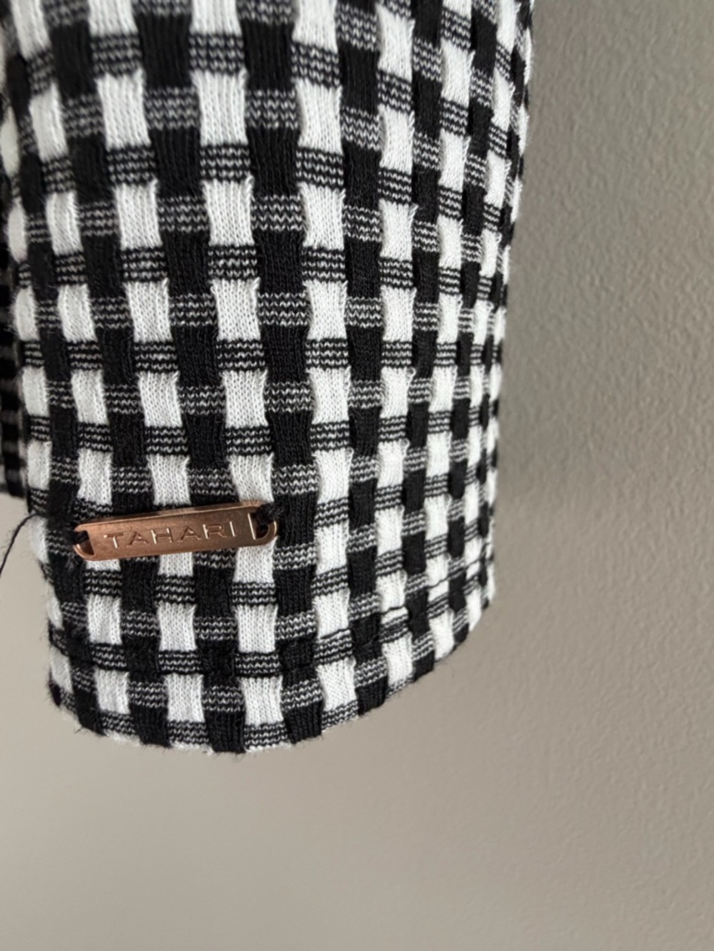 Tahari Girls Black White Gingham Dress Sz 10‎ Ruffle Cottagecore Picnic Sundress - Picture 4 of 7